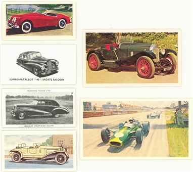 1951-75 Assorted Brands "Automotive"-Themed Complete Sets (6 Different)